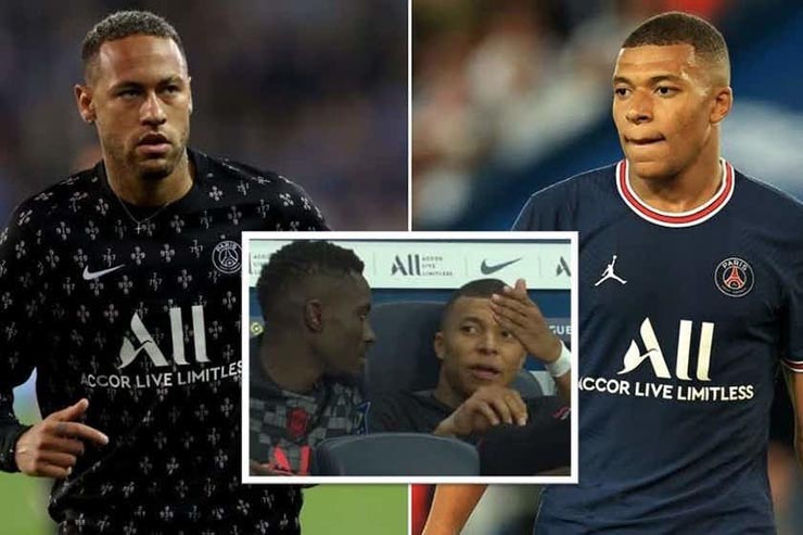 Mbappe không hài lòng với màn thể hiện của Neymar trước Bayern