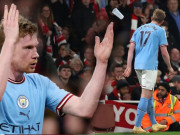 Bóng đá - Tin mới nhất bóng đá tối 16/2: Arsenal điều tra fan ném chai nước vào De Bruyne