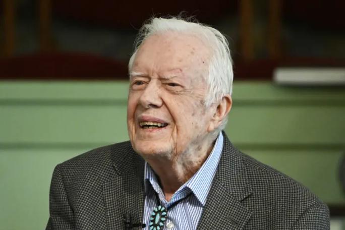 Cựu Tổng thống Mỹ Jimmy Carter hiện 98 tuổi. Ảnh: AP