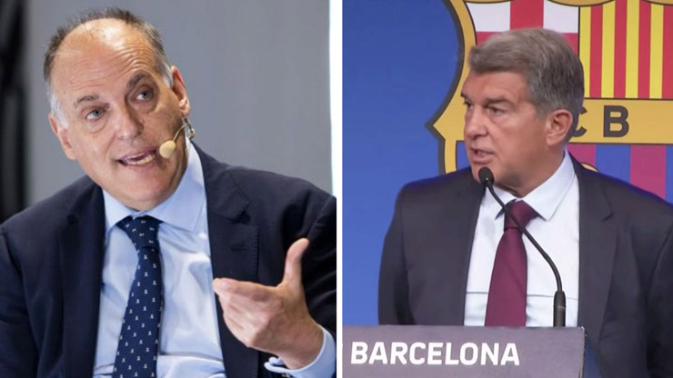 Chủ tịch La Liga Javier Tebas đòi Joan Laporta từ chức chủ tịch Barca nếu không làm rõ trắng đen