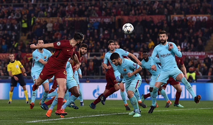 Barca chưa thể quên cú sốc bị AS Roma giật vé đi tiếp ở Champions League năm 2018