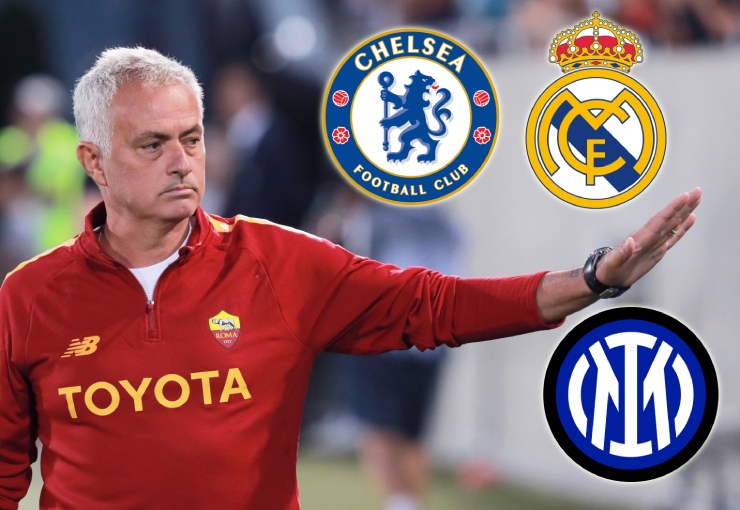Mourinho nhận được sự quan tâm từ 3 đội bóng cũ là Chelsea, Real, Inter