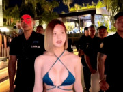 Giải trí - Nữ DJ xinh đẹp mặc bikini đi giữa dàn vệ sĩ hầm hố hút 8 triệu lượt xem