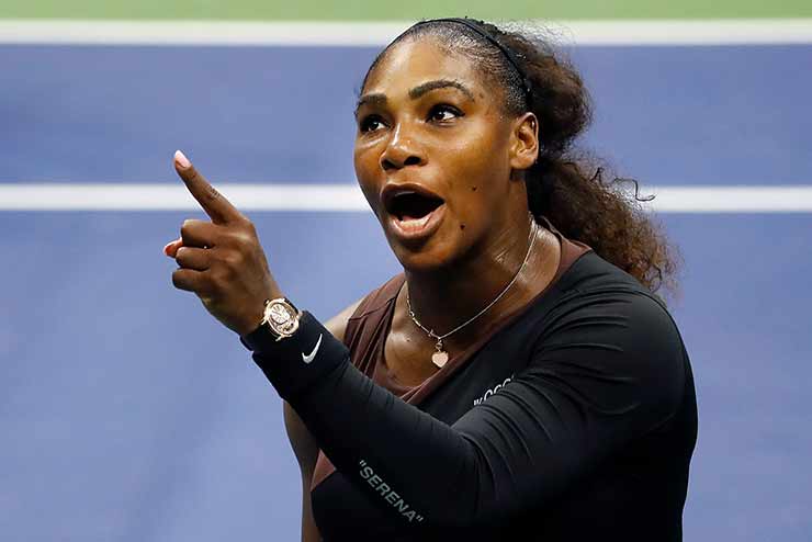 Serena can make any match she participates in tense with just a few facial expressions