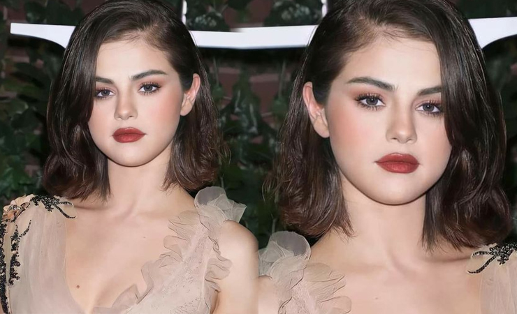 Selena Gomez chia sẻ cô đã từng xóa tấm ảnh trên vì cho rằng nó có phần quá đà.
