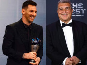 Bóng đá - Barca bị chê ở gala The Best, ông trùm Laporta vỡ mộng tiếp cận Messi