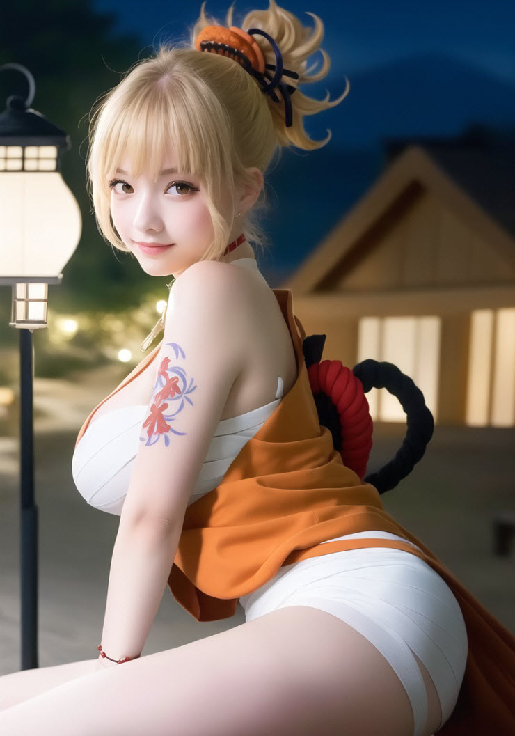 Hình hình họa cosplay Yoimiya siêu “nóng” vì thế AI tạo thành.