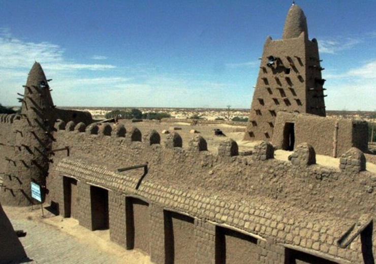 Nhà thờ Hồi giáo Sankore, một phần của Đại học Timbuktu ở Mali