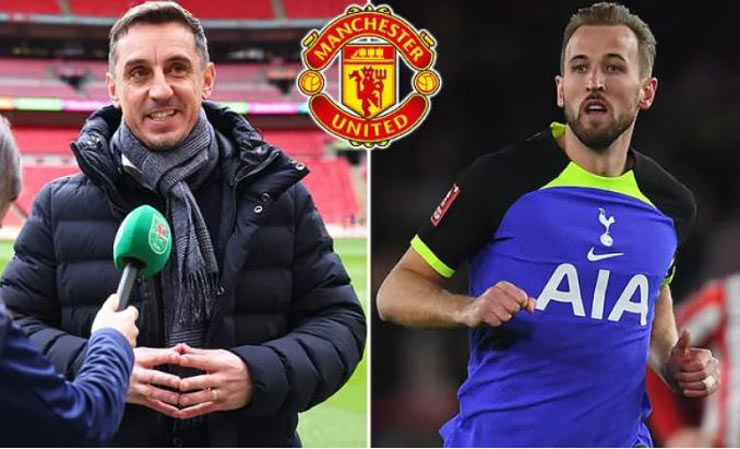 Gary Neville khuyên Harry Kane đến MU hè này để giành được các danh hiệu