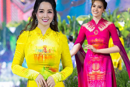 Mai Thu Huyền, Á hậu Miss Charm 2023 duyên dáng trong tà áo dài rực rỡ