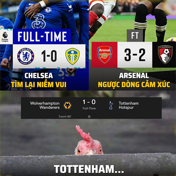 Đại diện London đều có niềm vui riêng Tottenham thì không.