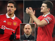 Bóng đá - MU đón tin &quot;sét đánh&quot; về Varane, Ten Hag cắn răng dùng Maguire đấu Liverpool?