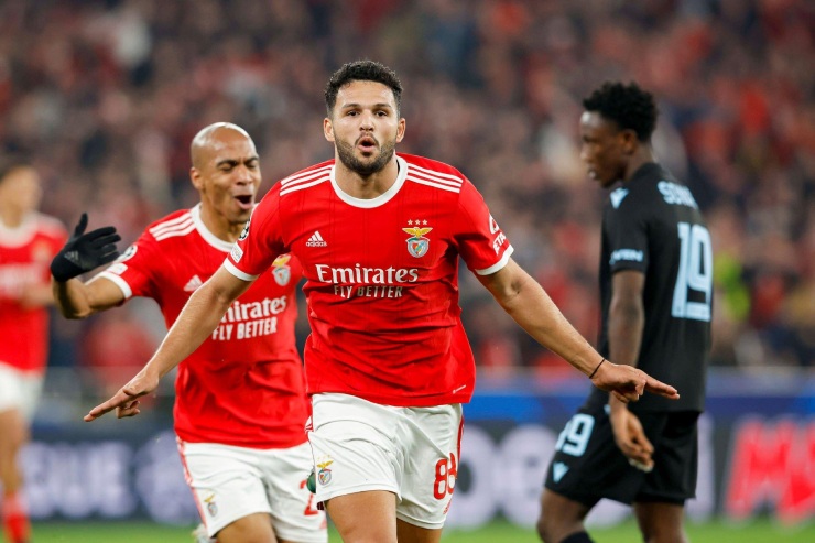 Goncalo Ramos đóng góp 2 bàn và 1 kiến tạo, giúp Benfica "hủy diệt" Club Brugge 5-1