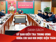 Tin tức trong ngày - [Infographics] Chi tiết nhân sự Ủy ban Kiểm tra Trung ương sau khi kiện toàn