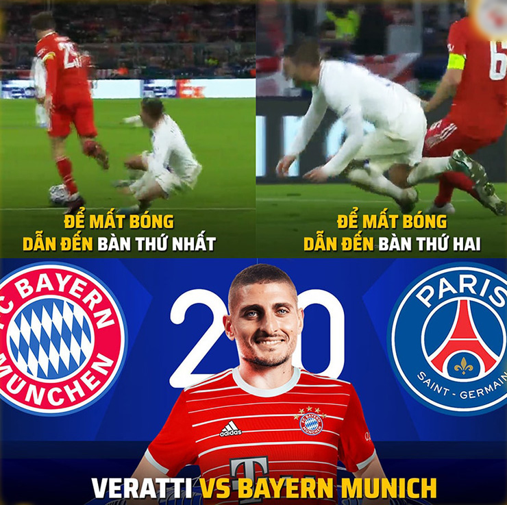 Người gián tiếp giúp Bayern giành chiến thắng trước PSG.