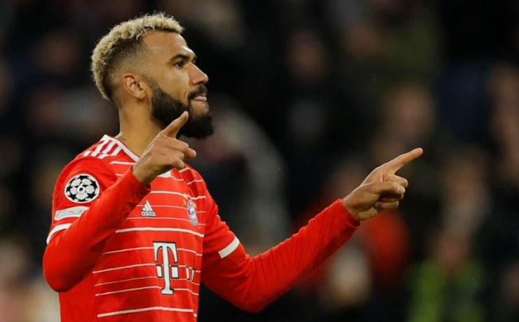 Choupo-Moting có đến 3 lần giúp Bayern Munich "xé lưới" đội bóng cũ PSG trong các trận đấu tại Champions League