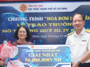 Tin tức trong ngày - 1 chủ nhà thuốc trúng 50 triệu đồng giải &quot;Hóa đơn may mắn&quot; của Cục Thuế TP.HCM