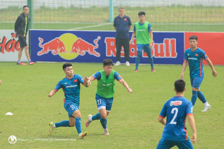 U23 Việt Nam kết hợp cùng tuyển Việt Nam. Ảnh: VFF.