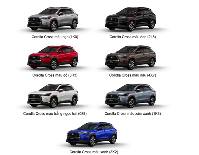 Giá xe Toyota Corolla Cross niêm yết và lăn bánh tháng 3/2023 - 1