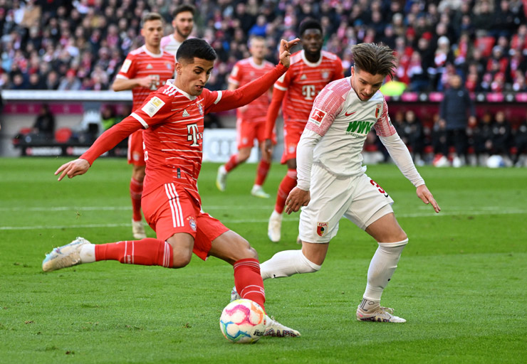 Tân binh Joao Cancelo đã có bàn thắng đầu tiên cho Bayern Munich mùa này