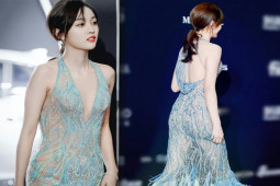 Ham hố gây chú ý với quan khách, mỹ nhân Trung Quốc bị cắt sóng vì váy ảo ảnh
