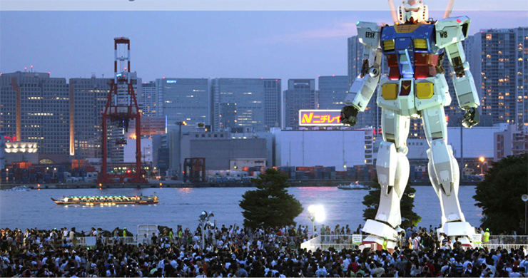 Robot Gundam khổng lồ - Tokyo, Nhật Bản: Gundam cao 18m này là một trong những điểm thu hút khách du lịch mới nhất của Tokyo và là niềm tự hào của khu phức hợp DiverCity Tokyo Plaza.
