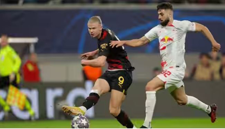 Erling Haaland tịt ngòi trong trận Man City hòa RB Leipzig 1-1 cách đây 3 tuần