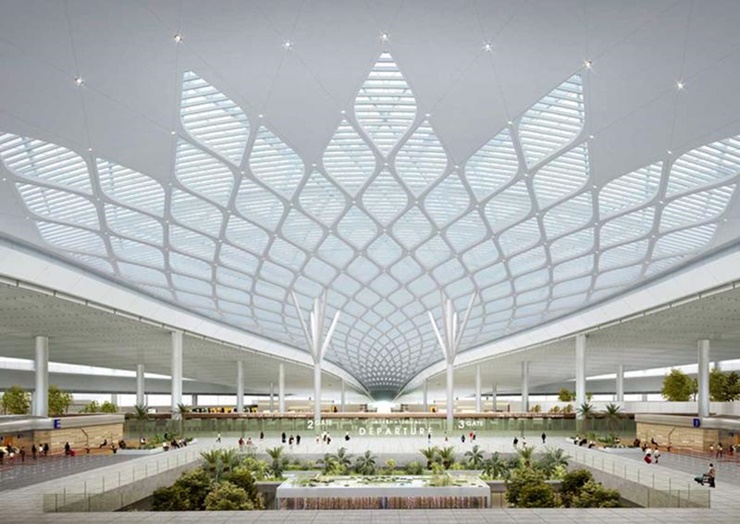 Hình ảnh phối cảnh bên trong dự án sân bay Long Thành.
