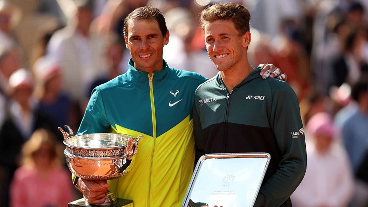 Nadal hạ Ruud ở chung kết Roland Garros năm ngoái