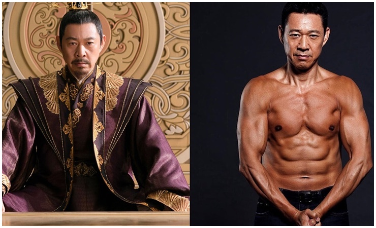 Phong Nghị từng đảm nhận vai "Tào Tháo", nổi tiếng với body cường tráng.