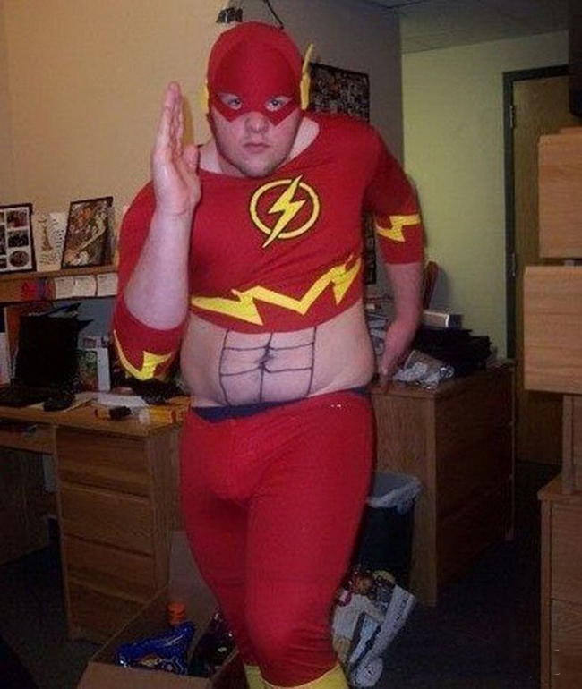 Anh là Flash nhưng chạy không nhanh.
