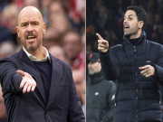 Bóng đá - Thù địch MU - Arsenal: Ten Hag khẩu chiến với Arteta chuyện chấn thương