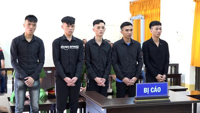 5 bị cáo Thành, Điền, Hải, Chiến, Kiệt tại phiên tòa