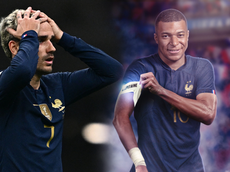 Griezmann cân nhắc chia tay ĐT Pháp sau khi HLV Deschamps chọn Mbappe làm đội trưởng mới