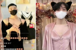 Mặc váy ngủ, áo ngực bán hàng: Dàn mẫu nam Trung Quốc đang tranh việc làm của hội chị em?