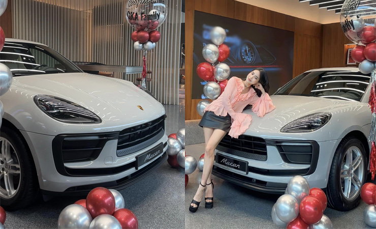 Mới đây cô chia sẻ việc đón thêm chiếc xe mới. “Đánh dấu 1 năm rinh 2 con xe Porsche và xin tạm dừng ở đây nhé”, Kiều Anh viết.
