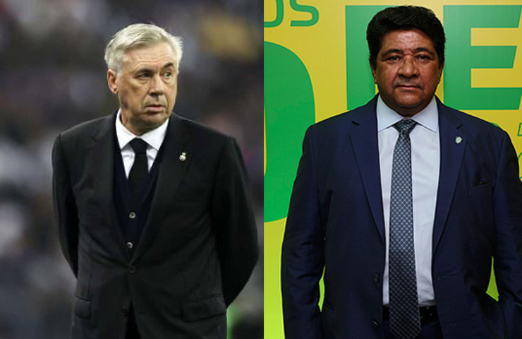 Chủ tịch CBF Ednaldo Rodrigues công khai chèo kéo HLV Carlo Ancelotti rời Real Madrid để dẫn dắt ĐT Brazil