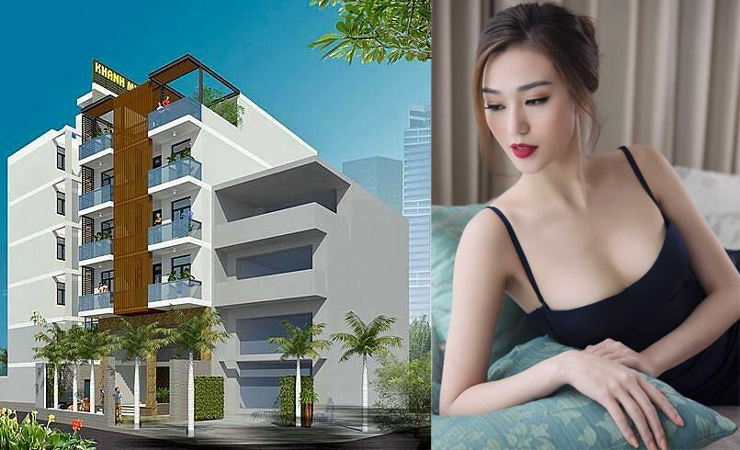 Toà nhà của Khánh My gồm 7 tầng, tọa lạc tại trung tâm TP. HCM, hiện cô lấn sân kinh doanh bất động sản.
