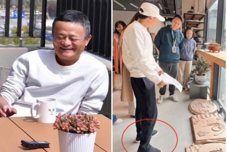 Đôi giày giản dị của Jack Ma