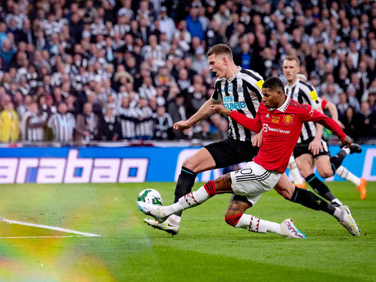 Marcus Rashford từng ghi bàn ấn định chiến thắng 2-0 của MU trước Newcastle United giúp "Quỷ đỏ" đoạt League Cup mùa này