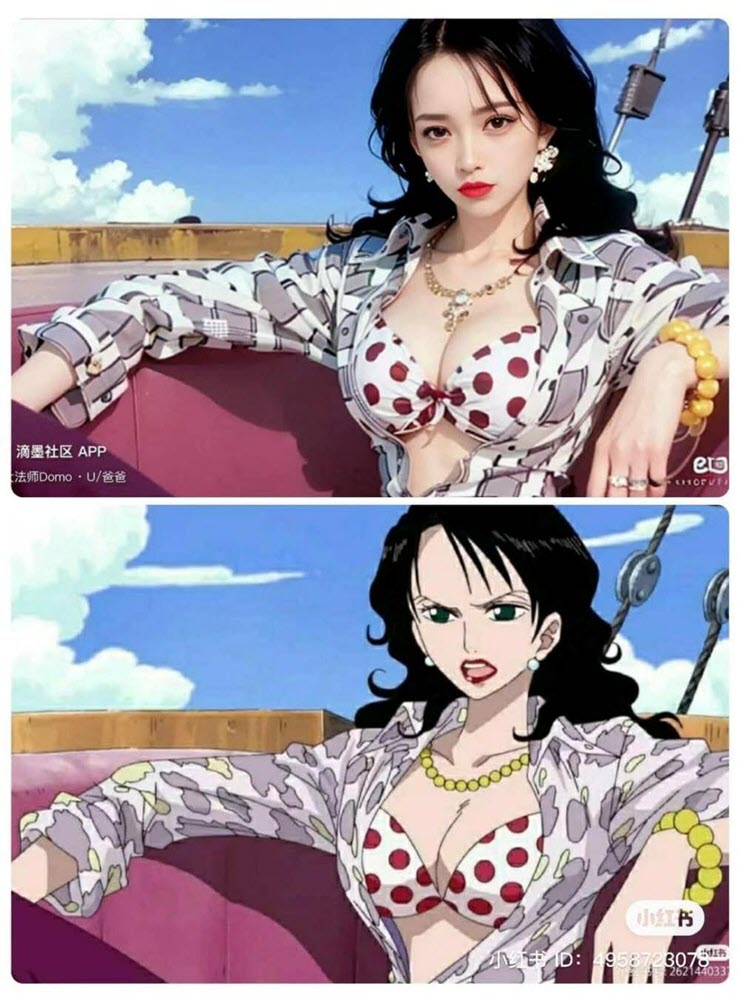 AI vẽ các nhân vật nữ trong One Piece đỉnh cỡ nào? - 4