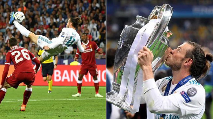 Gareth Bale nhiều lần ghi bàn ở chung kết Champions League giúp Real Madrid xưng vương châu Âu