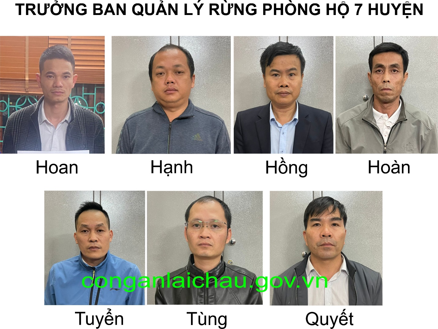 Trưởng Ban Quản lý rừng phòng hộ 7 huyện bị tạm giữ hình sự. (Ảnh: Công an tỉnh Lai Châu)