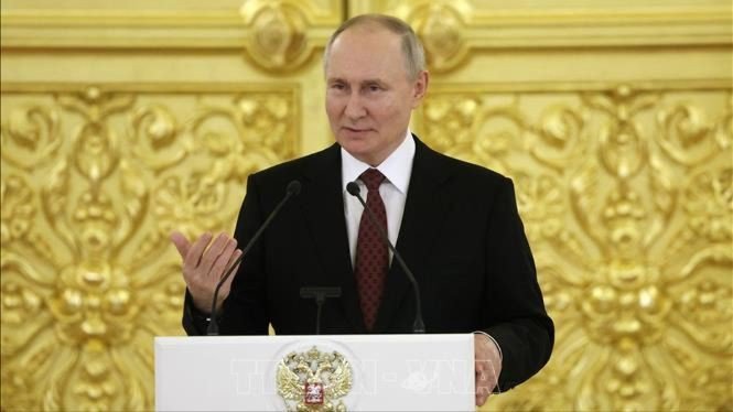 Tổng thống Nga Vladimir Putin sẽ tái tranh cử trong năm 2024. Ảnh: AFP