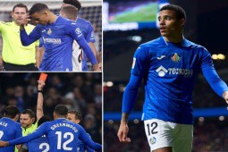 Greenwood và 2 đồng đội nhận thẻ đỏ, Getafe thua sốc trận đầu năm ở La Liga