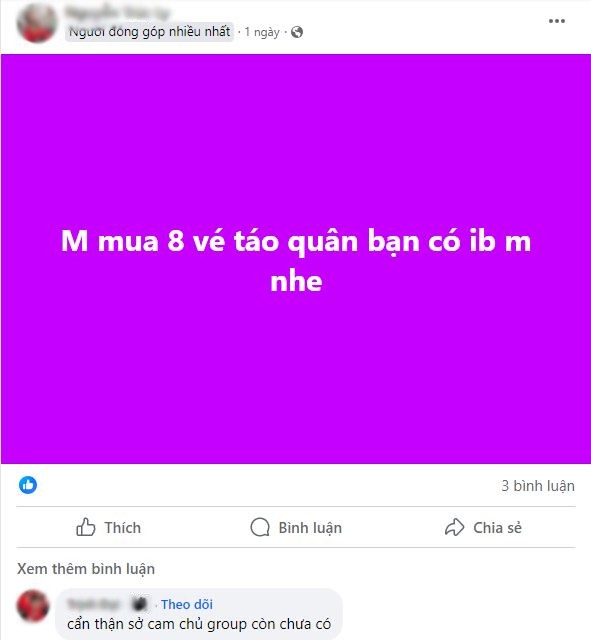 Cảnh báo tình trạng lừa đảo bán vé xem chương trình Táo quân.