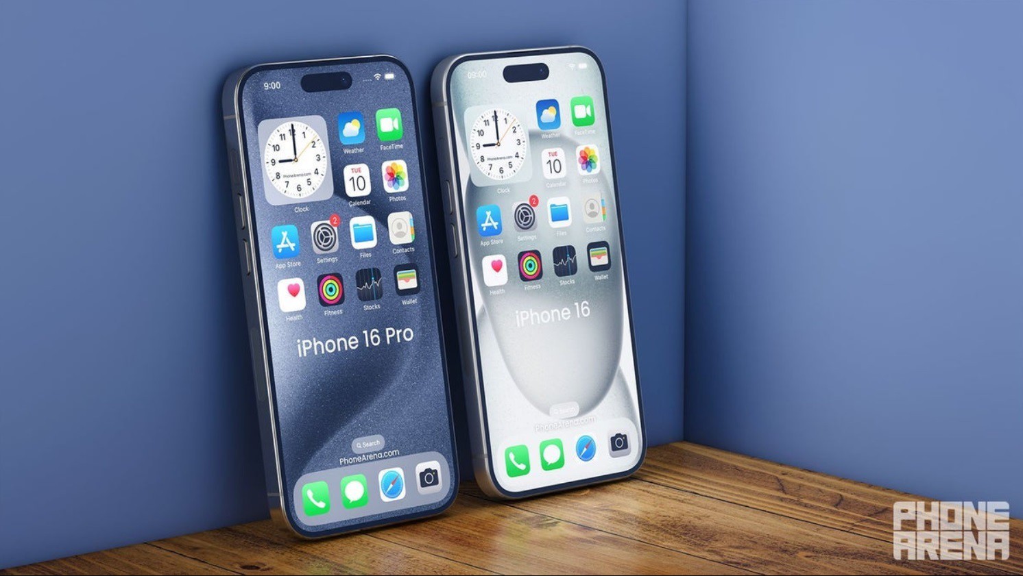 Ảnh concept iPhone 16 Pro và iPhone 16.