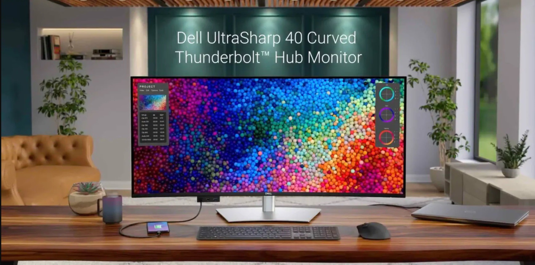 Curved UltraSharp Hub Thunderbolt display.