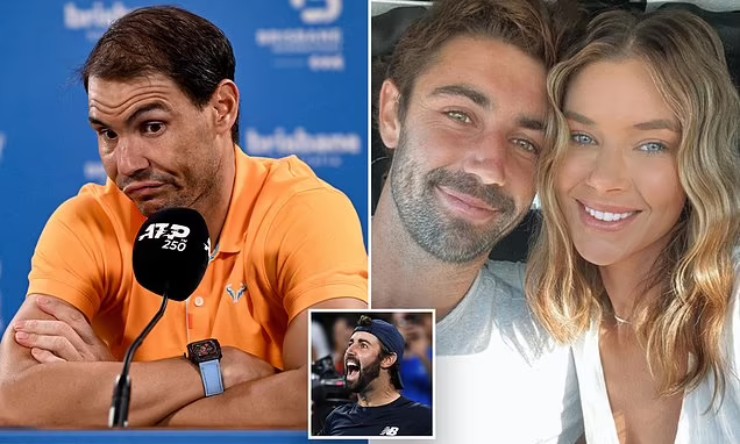 Nadal (trái) liên tục gọi Thompson (phải) là "đối thủ"