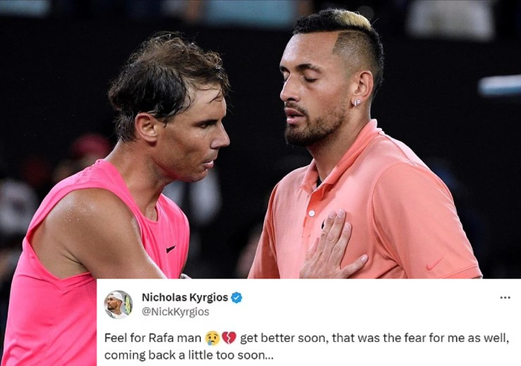 Kyrgios đồng cảm với Nadal